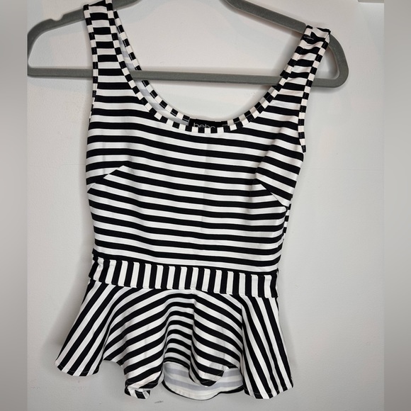 Bebe Peplum tank top - Picture 2 of 7